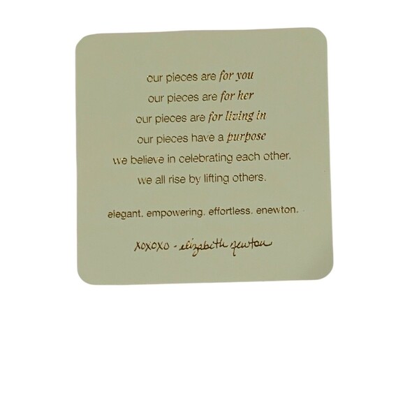 One NEW enewton Jewelry Gift Pouch Mint Faux Suede w/Card - Picture 4 of 4